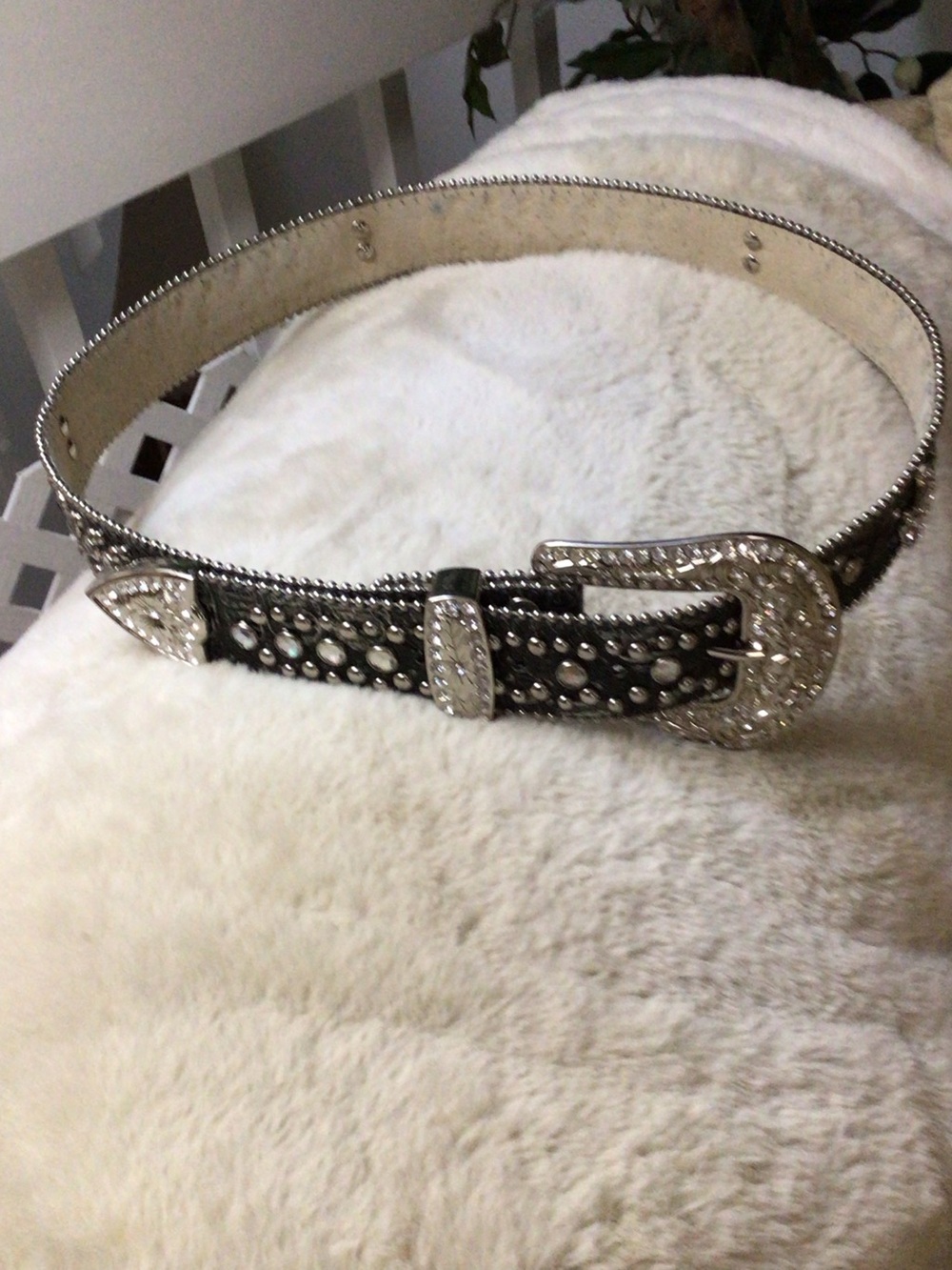 Leather Embellishment Belt